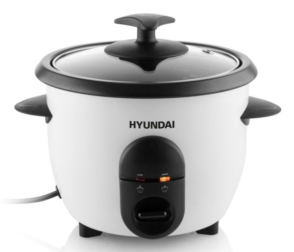 Hyundai RC 060, Hvid, Sort, 0,6 L, 0,7 m, Aluminium, Glas, 335 W
