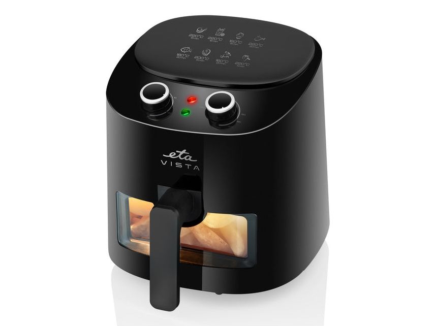 ETA Vista 0168 90000 - Varmluftsrister - 4.3 liter - 1.3 kW - sort