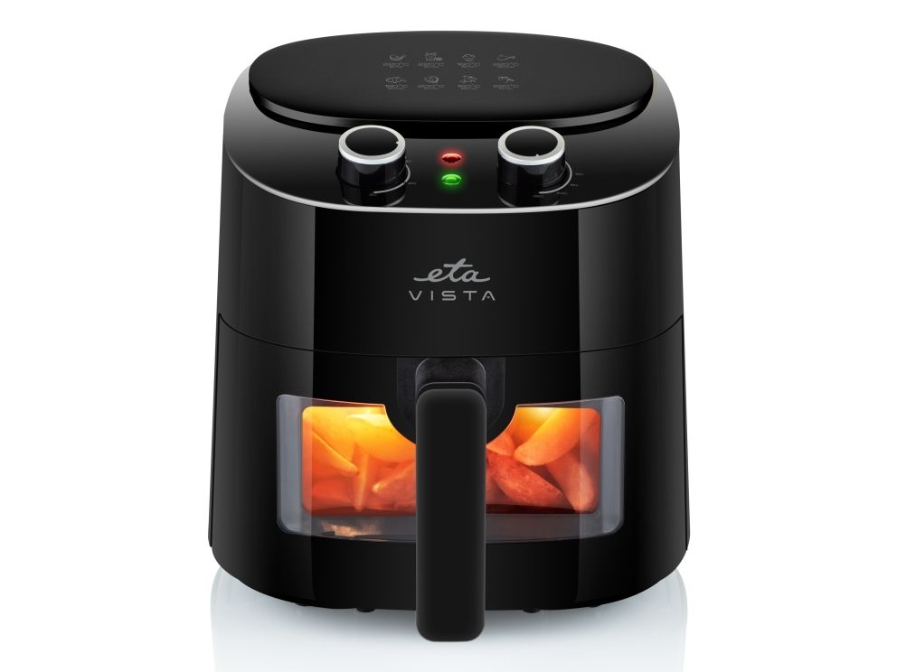 ETA Vista 0168 90000 - Varmluftsrister - 4.3 liter - 1.3 kW - sort