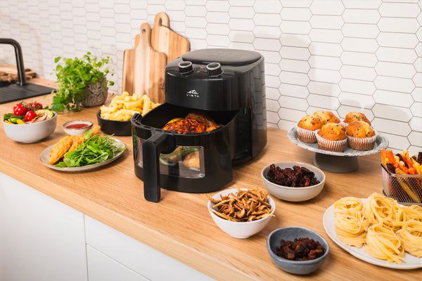ETA Vista 0168 90000 - Varmluftsrister - 4.3 liter - 1.3 kW - sort
