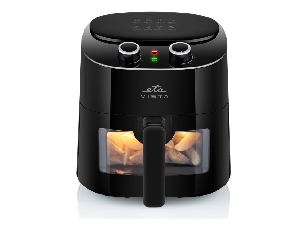 ETA Vista 0168 90000 - Varmluftsrister - 4.3 liter - 1.3 kW - sort