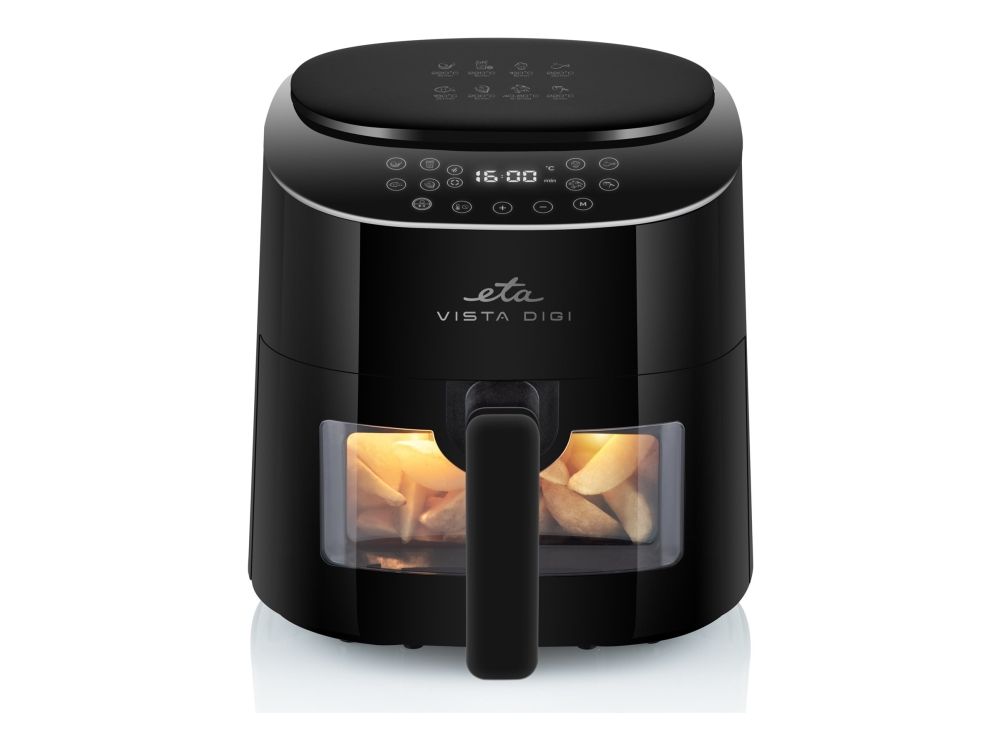 ETA Vista Digi 1168 90000 - Varmluftsrister - 4.3 liter - 1.3 kW - sort