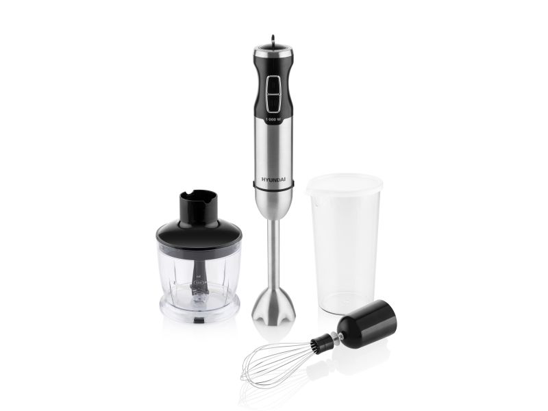 Hyundai HB1000, Nedsænkning blender, Impulsfunktion, 1,4 m, 1000 W, Sort, Rustfrit stål billede 1