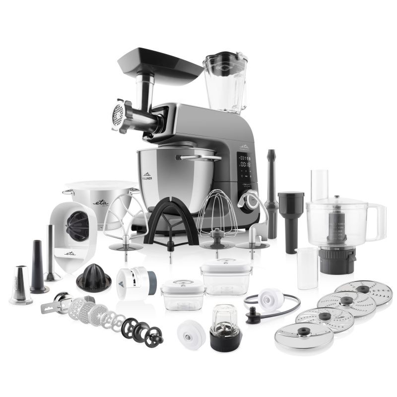Eta Kuliner II Vario 2038 90020, Bordmixer, Grå, Titanium, Slå, Ælte, Mikse, Omrøre, Piskning, 1,2 m, 6,7 L, Berøring, Dreje billede 2