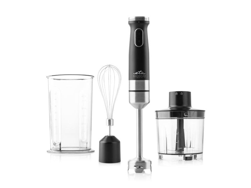 Eta MASSIMO, Nedsænkning blender, 0,7 L, Impulsfunktion, 1,25 m, 1200 W, Sort, Rustfrit stål billede 2