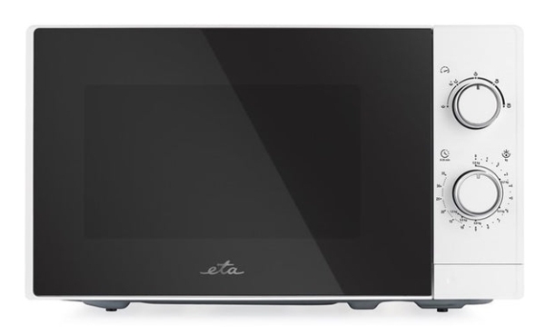 Eta Marvello, Bordplade, Solo mikroovn, 20 L, 700 W, Dreje, Hvid