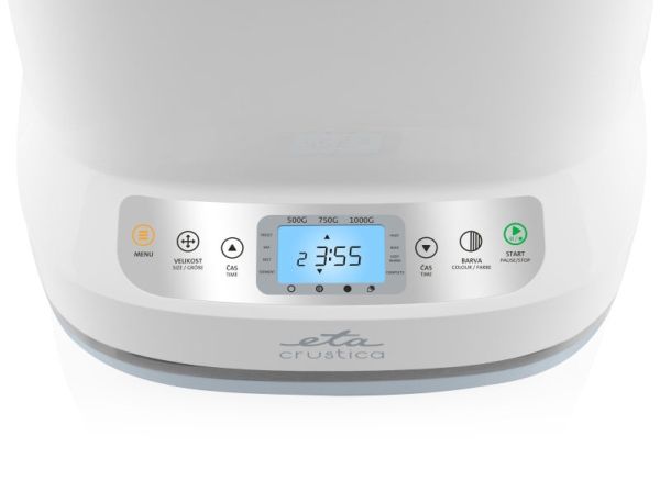 Eta CRUSTICA, 1 kg, Forsinket start-timer, Visningsvindue, Timer, Variabel skorpe bruning kontrol, Holde varm funktion