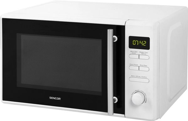 Sencor SMW 5220, Bordplade, 20 L, 700 W, Knapper, Dreje, Hvid, 1000 W