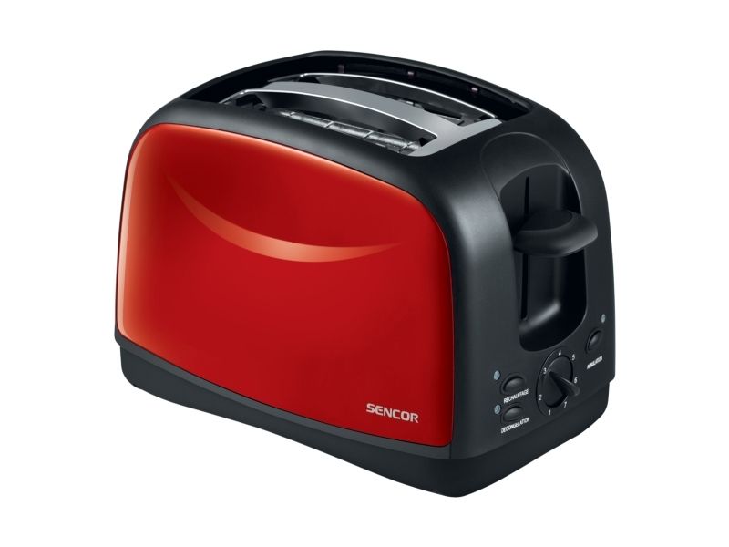 Sencor STS 2652RD, 2 skive(r), Sort, Rød, Rustfrit stål, 850 W, 167 mm, 290 mm