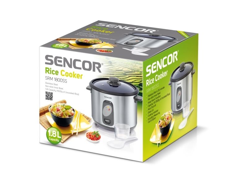 Sencor SRM 1800SS, 1,8 L, 700 W, 220 - 240 V, 50 - 60 Hz, 310 mm, 268 mm