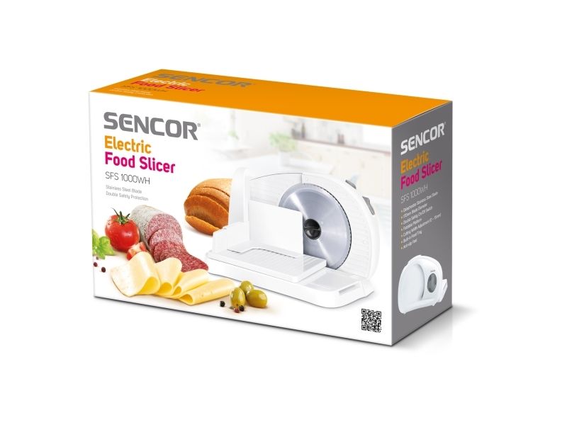 Sencor SFS 1000WH, Elektrisk, 1,5 cm, Grå, Hvid, Plast, 1 mm, 17 cm