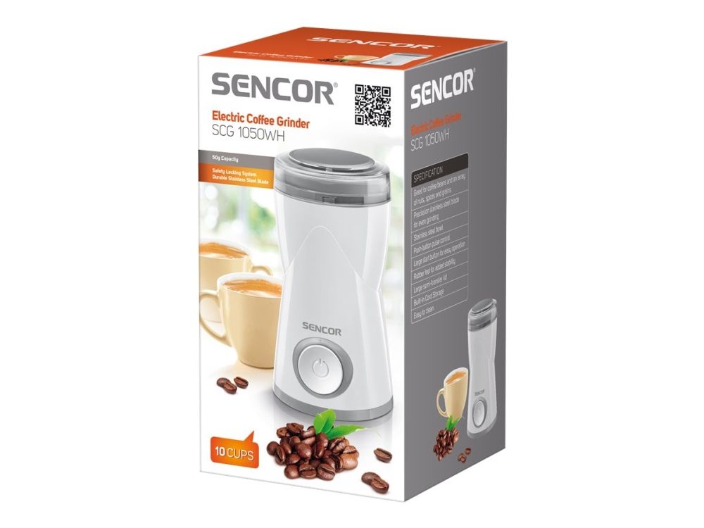Sencor SCG 1050WH - Kaffemølle - 150 W - hvid