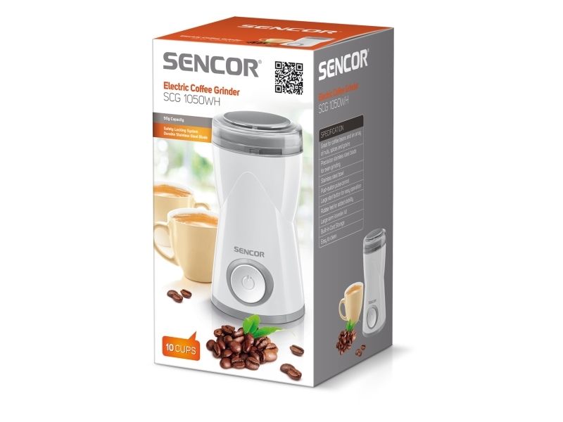 Sencor SCG 1050WH - Kaffemølle - 150 W - hvid