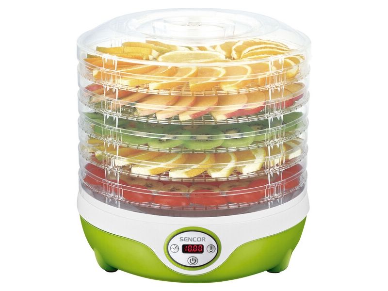 Sencor SFD 851GR - Fødevaretørrer - 240 W - hvid/grøn