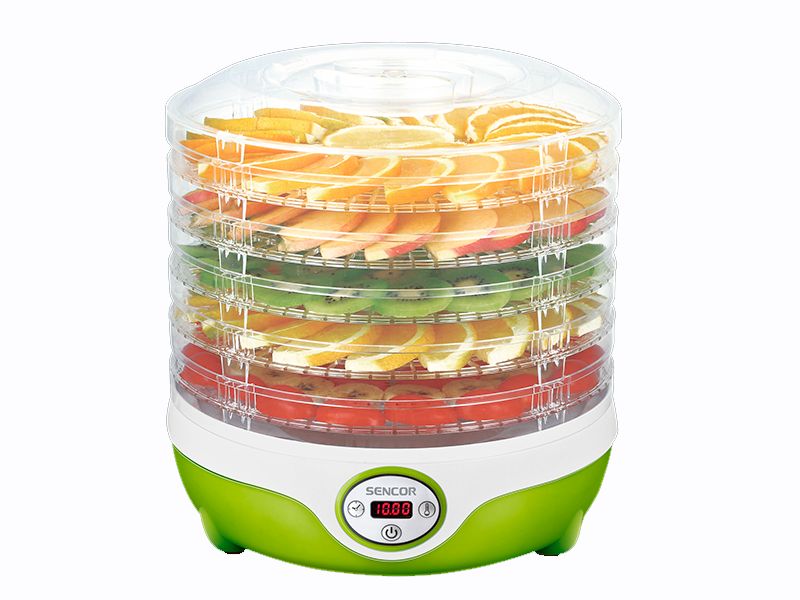 Sencor SFD 851GR - Fødevaretørrer - 240 W - hvid/grøn