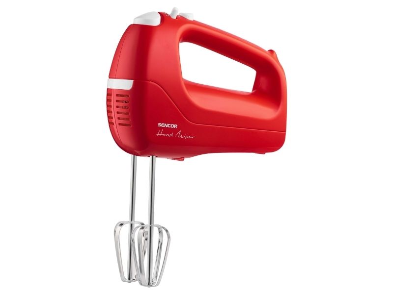 Sencor SHM 5404RD, Håndmixer, Rød, Ælte, Mikse, 1,2 m, Knapper, Løftestang, 200 W billede 2