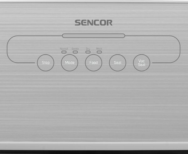 Sencor SVS 3010GY, Sølv, 0,8 mbar, Kun forsegling, Rustfrit stål, Knapper, 12 l/min