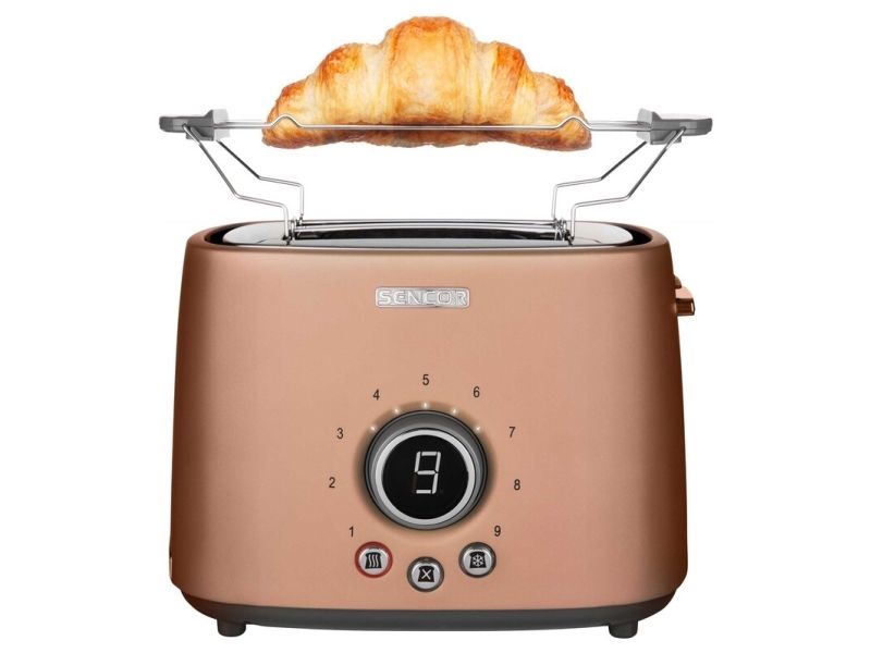 Sencor STS 6056GD, 2 skive(r), Guld, Knapper, Dreje, LCD, 1000 W, 220 - 240 V