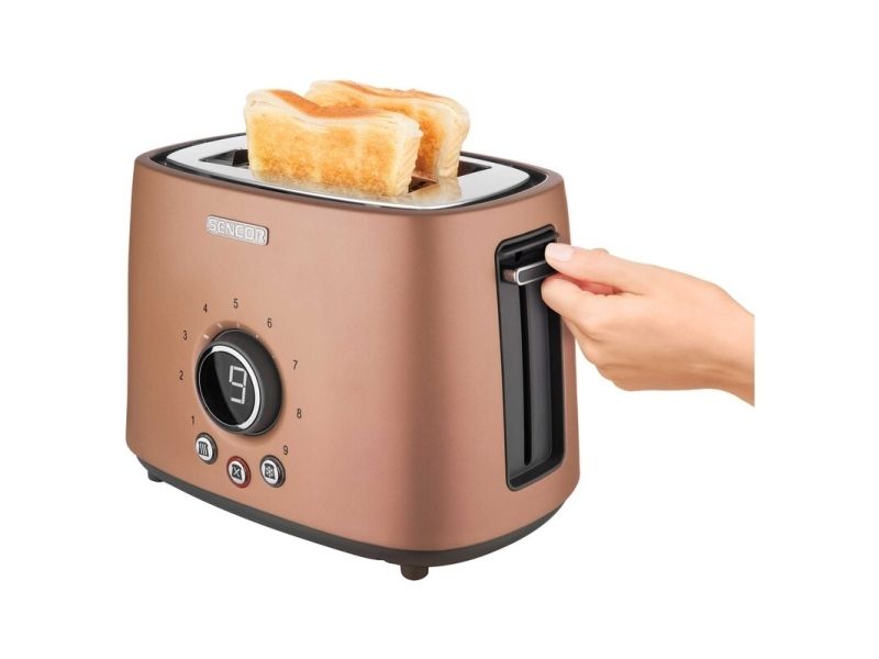 Sencor STS 6056GD, 2 skive(r), Guld, Knapper, Dreje, LCD, 1000 W, 220 - 240 V