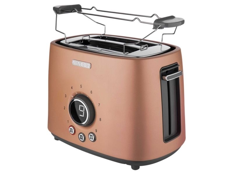 Sencor STS 6056GD, 2 skive(r), Guld, Knapper, Dreje, LCD, 1000 W, 220 - 240 V