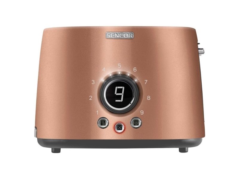 Sencor STS 6056GD, 2 skive(r), Guld, Knapper, Dreje, LCD, 1000 W, 220 - 240 V