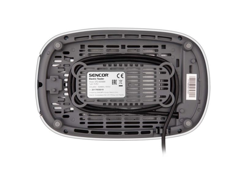 Sencor STS 6058BK, 2 skive(r), Sort, Knapper, Dreje, LCD, 1000 W, 220 - 240 V