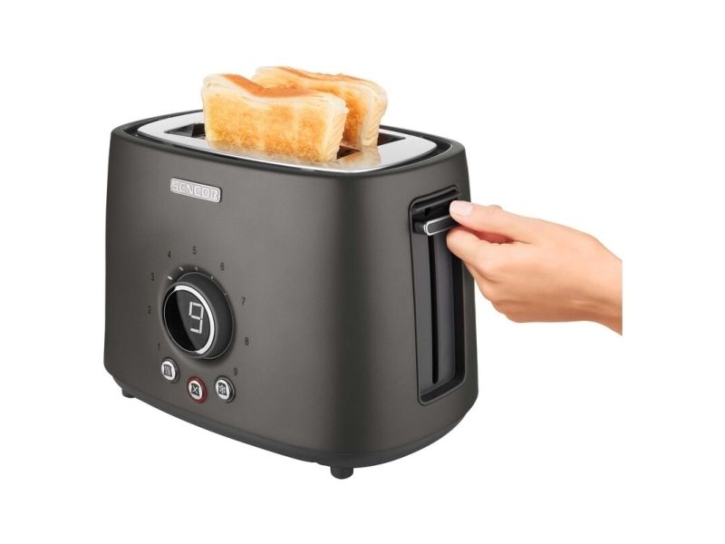 Sencor STS 6058BK, 2 skive(r), Sort, Knapper, Dreje, LCD, 1000 W, 220 - 240 V