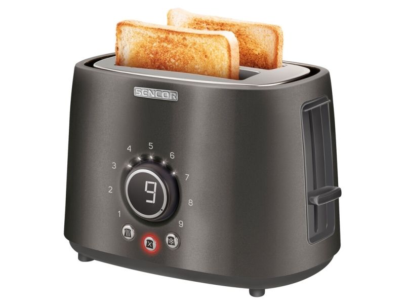 Sencor STS 6058BK, 2 skive(r), Sort, Knapper, Dreje, LCD, 1000 W, 220 - 240 V