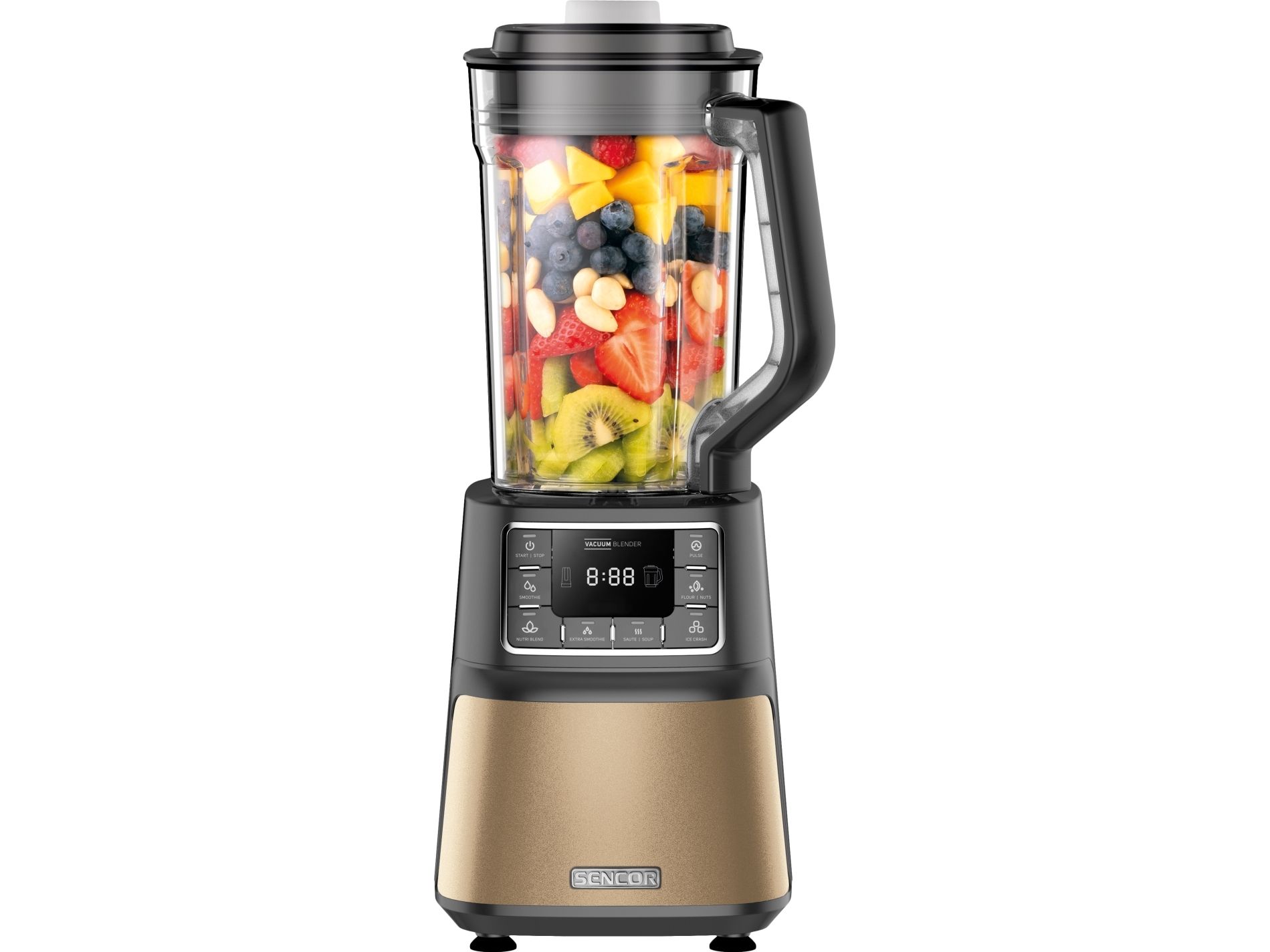 Sencor SBU 7877CH, Bordplade blender, Impulsfunktion, Knusning af is, 1,1 m, 1500 W, Champagne billede 2