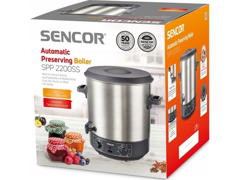 Sencor SPP 2200SS gryde til pasteurisering SENCOR