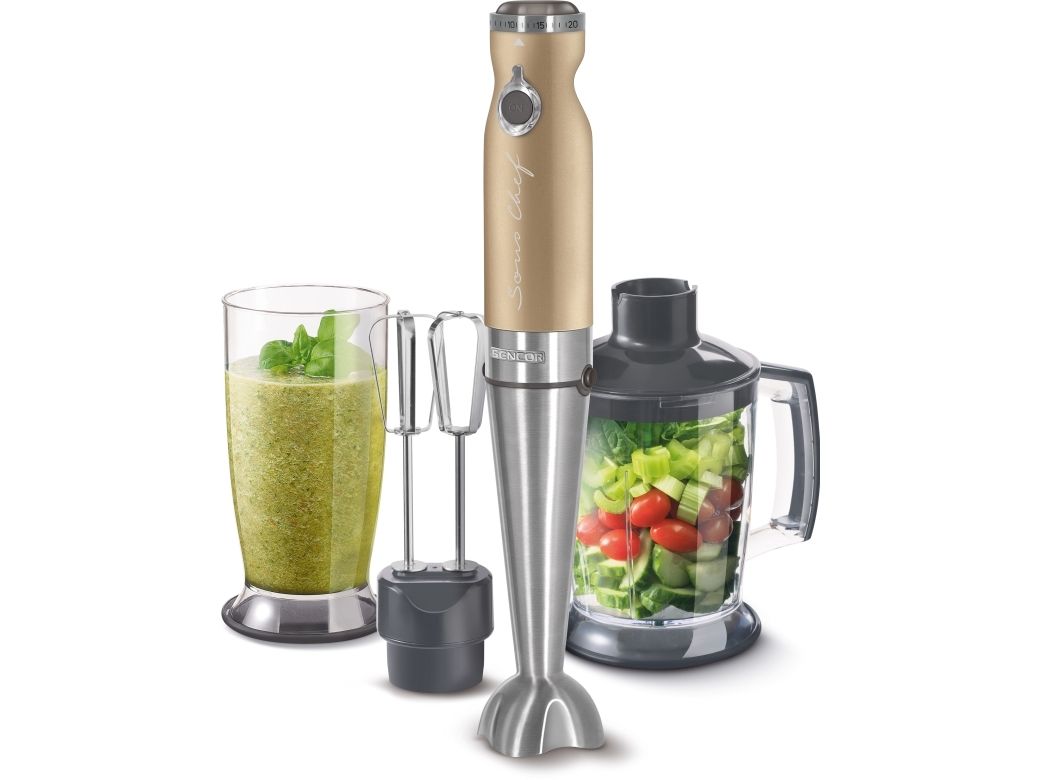 Sencor SHB 5607CH, Nedsænkning blender, 0,8 L, Impulsfunktion, 1,2 m, 1200 W, Champagne, Rustfrit stål billede 1