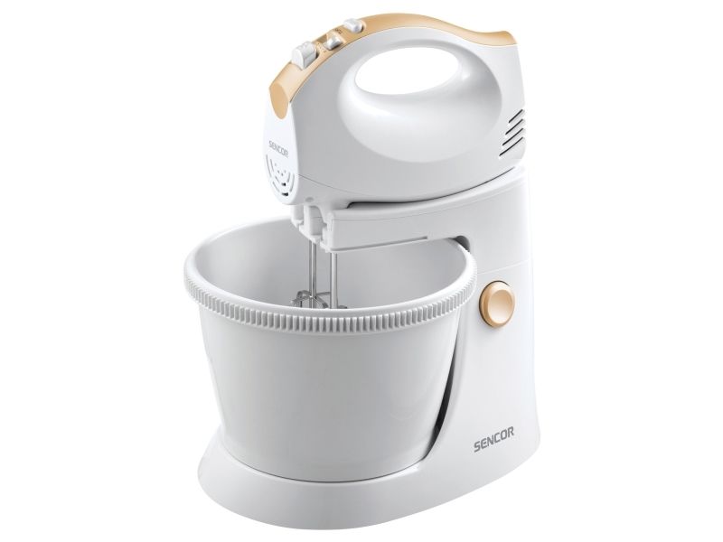 Sencor SHM 5330 EUE3, Håndmixer, Hvid, Gul, Ælte, Mikse, 500 W, 220-240 V, 50-60 Hz billede 1