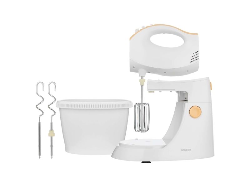 Sencor SHM 5330 EUE3, Håndmixer, Hvid, Gul, Ælte, Mikse, 500 W, 220-240 V, 50-60 Hz billede 2