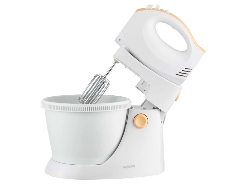 Sencor SHM 5330 EUE3, Håndmixer, Hvid, Gul, Ælte, Mikse, 500 W, 220-240 V, 50-60 Hz billede 3