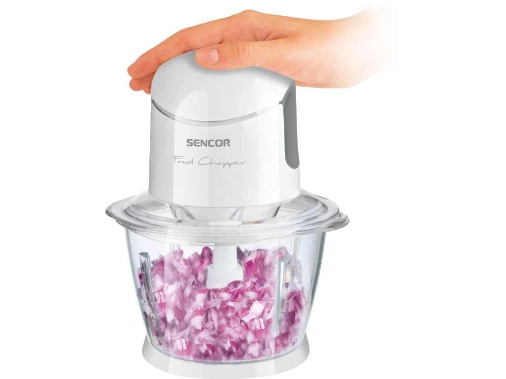 Sencor SCB 5100WH-EUE3, 1 L, Hvid, Glas, Titanium, 800 W, Vekselstrøm