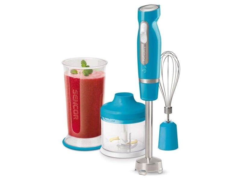 Sencor SHB 4467TQ-EUE3, Nedsænkning blender, Knusning af is, 1000 W, Blå billede 1