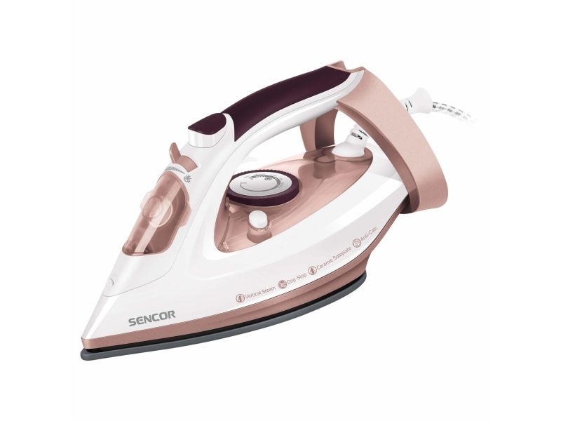 Sencor SSI 3520RS, Dampstrygejern, Keramisk strygesål, 170 g/min, Lyserød, Violet, 35 g/min, 0,28 L billede 2