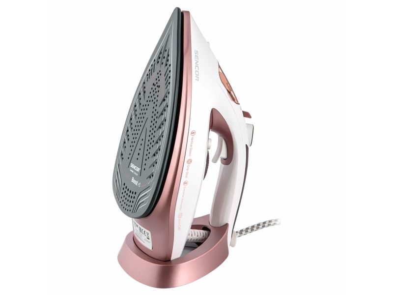 Sencor SSI 3520RS, Dampstrygejern, Keramisk strygesål, 170 g/min, Lyserød, Violet, 35 g/min, 0,28 L billede 3