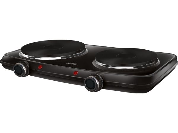 Sencor SCP 2254BK-EUE4, Sort, Bordplade, Forseglet plade, 2 zone(s), 2 zone(s), Mellem