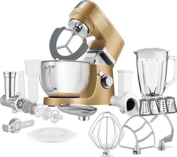 Sencor STM 6377CH, 4,5 L, Beige, Slå, Ælte, Mikse, Omrøre, 8 æg, Glas, Metal