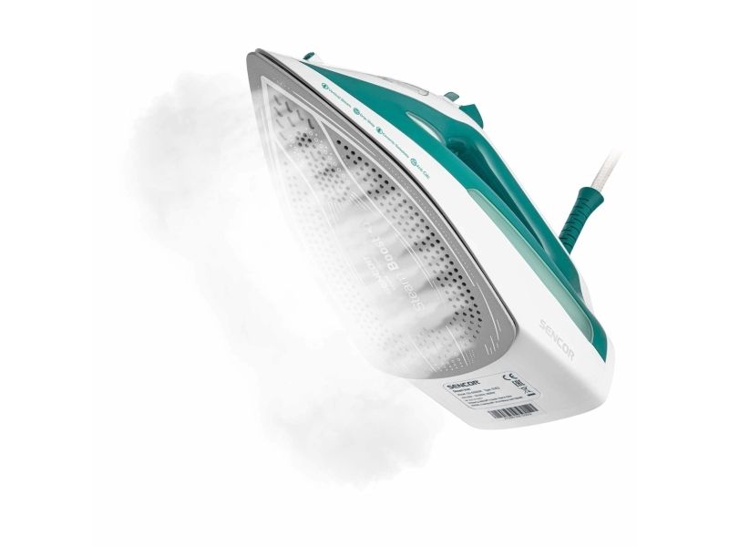 Sencor SSI 6100GR, Dampstrygejern, Keramisk strygesål, 1,9 m, 160 g/min, Grøn, 35 g/min billede 4