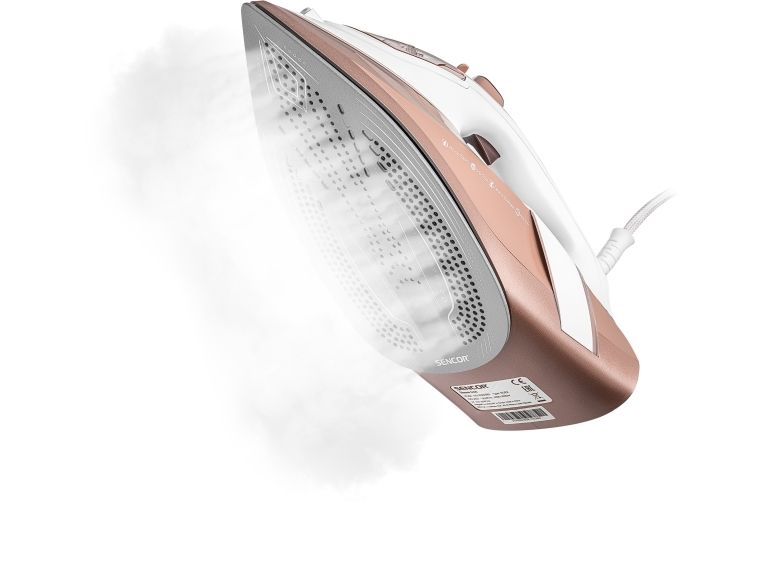 Sencor SSI 8300RS, Dampstrygejern, Keramisk strygesål, 1,9 m, 195 g/min, Brun, Hvid, 45 g/min billede 4