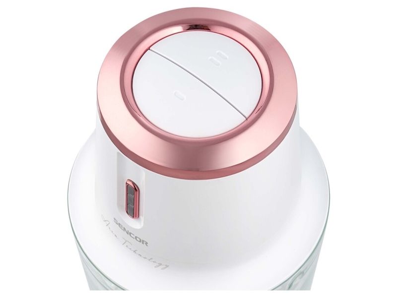 Sencor SCB 9000WH, 0,5 L, Lyserød, Hvid, Glas, Titanium, Knapper, Batteri billede 3