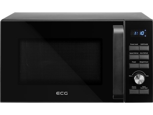 ECG MTD 2590 GBS, Bordplade, Kombination mikroovn, 25 L, 1400 W, Knapper, Dreje, Sort