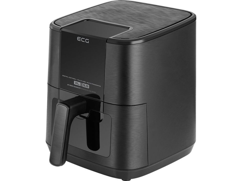 ECG AF 5500 Crunchy, Varmluftsteger, 5,5 L, 80 °C, 200 °C, 60 min., Enkelt