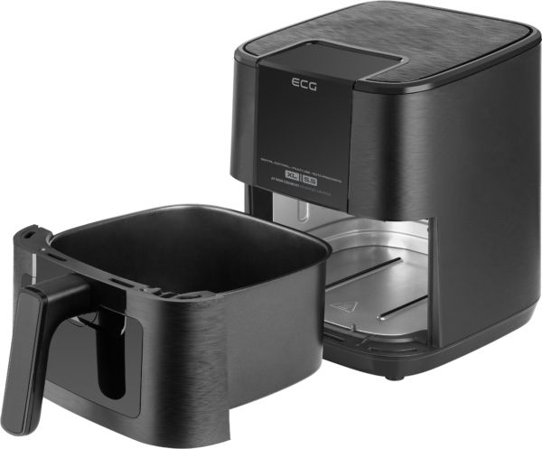 ECG AF 5500 Crunchy, Varmluftsteger, 5,5 L, 80 °C, 200 °C, 60 min., Enkelt