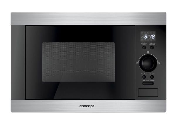 Concept MTV-3125, Indbygget, 25 L, 900 W, Knapper, Dreje, Sort, Rustfrit stål, 1000 W