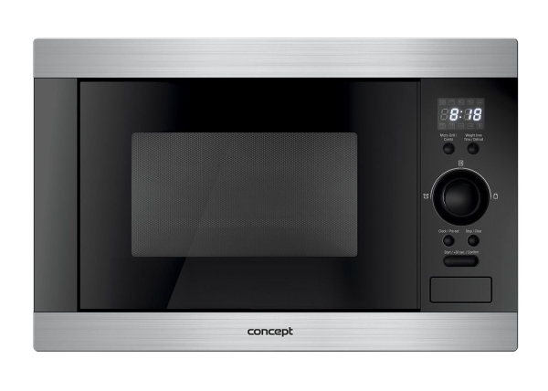 Concept MTV-3125, Indbygget, 25 L, 900 W, Knapper, Dreje, Sort, Rustfrit stål, 1000 W