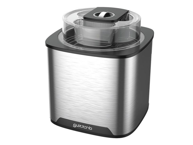 Guzzanti GZ 159, Is-shake maskine, 2 L, 45 min., 1 skåle, 12 W, Sort, Rustfrit stål