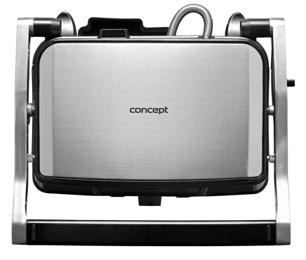 Concept GE2005, Sort, Rustfrit stål, Bordplade, Dreje, Rist + bageplade, 278 x 170 mm, 220 - 240 V